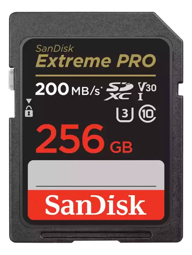 Memoria Sd Sandisk Extreme Pro 256gb 200 Mb/s