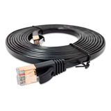 Cable Red Plano Categoría 7 Cat7 Rj45 Utp Ethernet 5 Metros