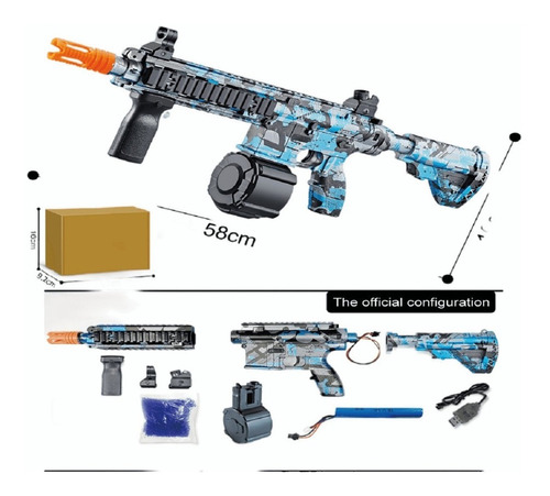 Pistola Eléctrica - Pistola De Juguete - Rifle De Hidrogel E