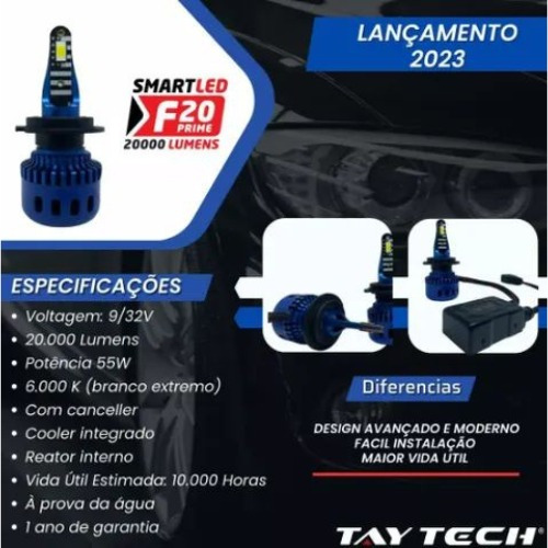 Smart Led F20 Tay Tech 20.000 Lumens 12/24v 55w