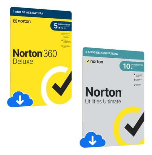 Combo Norton 360 Deluxe 05 + Norton Utilities Ultimate  