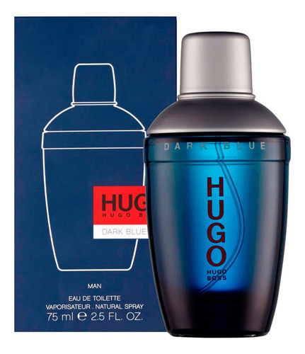 Perfume Eau De Toilette Hugo Boss Azul Oscuro 75 Ml
