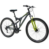 Bicicleta Montaña R29 21v Ds-500 Gris Oscuro/verde Benotto