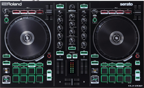 Roland Dj202 Controlador Dj 2 Canales 4 Deck Serato