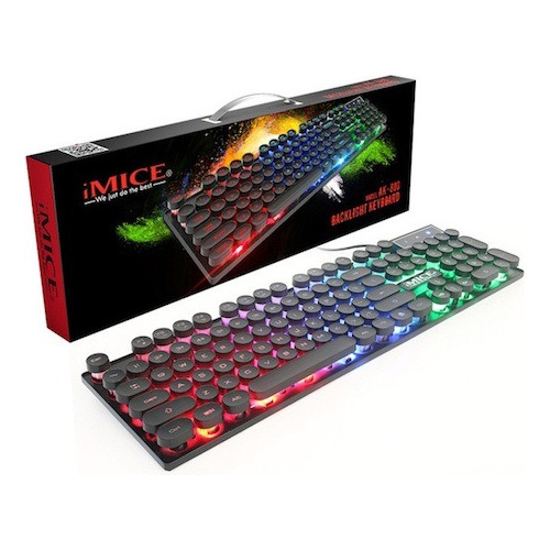  Teclado Luz Led Ak-800 Pc Notebook 104 Teclas