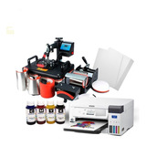 Kit Sublimadora 8 En 1 + Impresora + Hojas + Tintas/ Todokcl