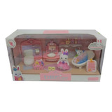 Playset Conejito Con Bano Y Accesorios Yk02624 Loony Toys