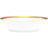 Ensaladera Redonda De Porcelana Crestwood Gold Noritake