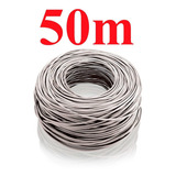 Cabo Rede Cat5e Branco Rolo 50m Cat5-e Cat-5e Metros Caixa