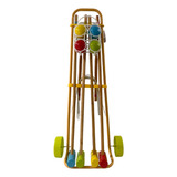 Juego De Croquet Con Carrito Cricket + Calidad Premium