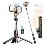 Tripode Palo Selfie Con Luz Bluetooth 360°