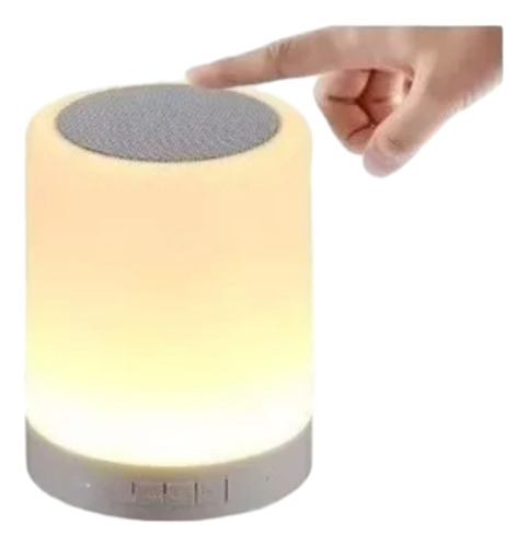 Lámpara De Mesa Y Bocina Bluetooth Recargable Touch