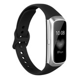 Pulseira De Silicone Compatível Com Galaxy Fit 1 Sm R370 Cor Preto