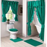 Madison Starlite Deluxe Swag - Cortina De Ducha Color Verde 