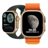 Smartwatch W68 Ultra Prata 49mm Gps Nfc 100 Modos De Esporte