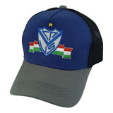 Gorra Velez Sarsfield Trucker De Gabardina Bordada