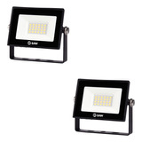 Combo Set X2 Proyector Reflector Led Baw 10w Ip65 900lm Fria