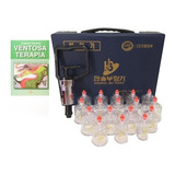 Kit De Ventosa Para Acupuntura Com 17 Copos + Livro Grátis