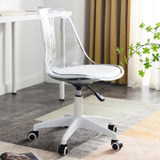 Silla De Escritorio De Acrilico Transparente, Moderna Silla 