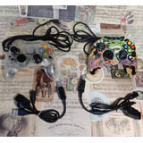 Pack 2 Controles Xbox Clásico Crystal Y Alien Infection