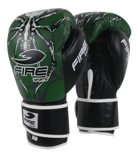 Guantes De Box Fire Sports M2 100% Piel Araña/12-14oz