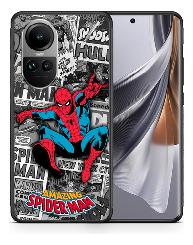 Funda Tpu Para Oppo Reno 10 5g Anime Manga Super Heroes Arte