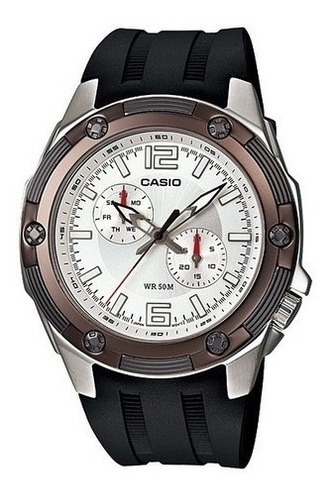 Reloj Hombre Casio Mtp-1326 Ø45mm Sumergible - Impacto Color De La Malla Negro Color Del Fondo 7a3