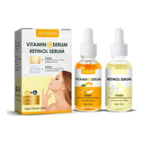 Kit 2 Serum Facial Vitamina C + Retinol Antiedad Aclarante