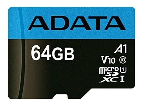 Tarjeta De Memoria Adata Ausdx64guicl10a1-ra1  Premier Con Adaptador Sd 64gb