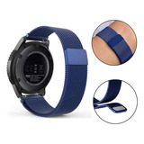 Pulseira Para Gtr 47mm Milanese Metal Engate Fácil Cor Azul Largura 22 Mm