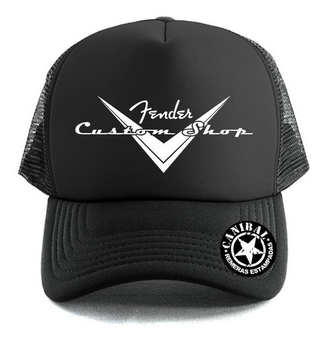 Gorras Trucker Fender Custom Shop Remeras Estampadas Canibal