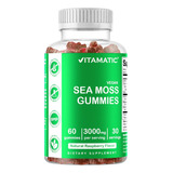 Musgo Marino Irlandes 3000mg Tiroides Vitamatic 60 Gomitas