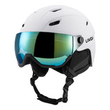 Casco De Esquí Safety Headgear Para Hombre, Gafas Integradas