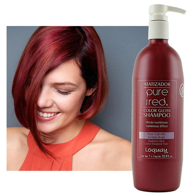 Shampoo Matizador Cabello Rojo Loquay Pelirrojo Teñido Red 1L | MercadoLibre