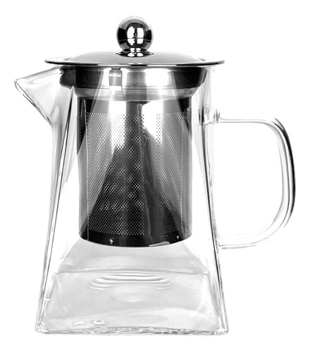 Chaleira Doppio Bule De Vidro Com Difusor Em Aço Inox 550ml