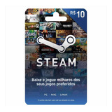 Key Card Steam 10$ Reais Digital Via Chat