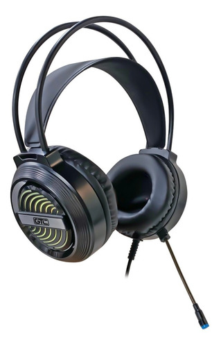 Auricular Gamer 3.5mm Gtc Con Luz Led Play To Win Hsg-620 Color Negro Color De La Luz Rgb