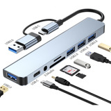 Divisor Usb 3.0 Tipo C, Hub Usb C, Adaptador Otg, Teléfono M