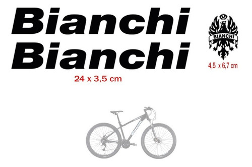 Kit Stickers Bianchi Para Marco De Bicicleta