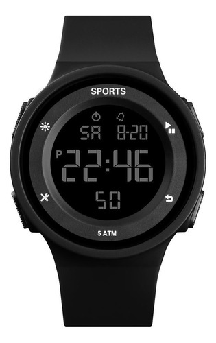 Reloj Deportivo Led Digital Contra Agua Alarma 062 5atm