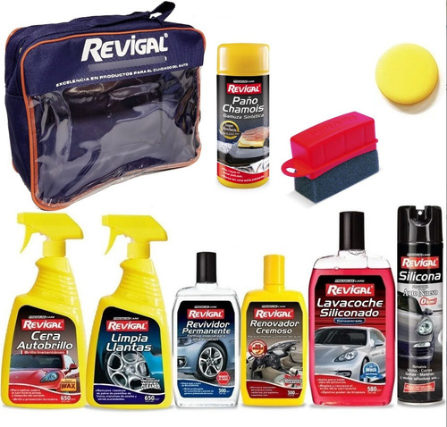 Kit De Lavado Revigal Bolso Azul