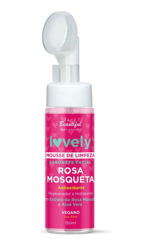 Mousse Rosa Mosqueta Facial Limpeza Hidratante E Clareador