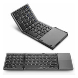 Teclado Inalámbrico Portátil Conexión Bluetooth Plegable 