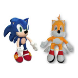 Combo Sonic E Tails De Pelúcia Top Frete Grátis