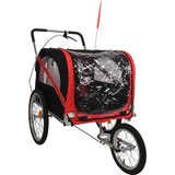 Carrito Remolque Para Mascotas P/bici 2 En 1 Perros Grandes