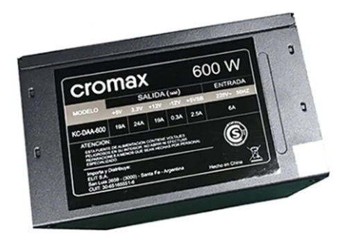 Fuente Cromax Kc-daa-600 600w