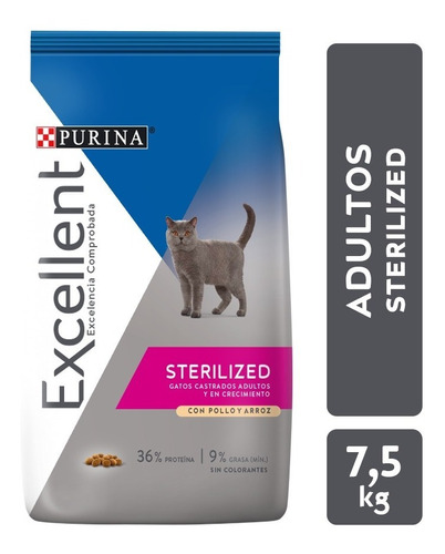 Excellent Gato Adulto Sterilized X 7,5 Kg - Drovenort