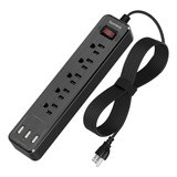 Enchufe Inteligente Marca Superdanny 5 Tomas/3usb/16ft/negro