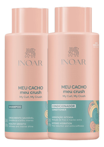  Meu Cacho Shampoo Y Acondicionador Inoar 500 Ml C/u Inoar