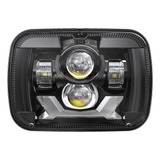 Faros Led Rectangulares Camiones 180w 5x7 6x7 A Prueba Agua